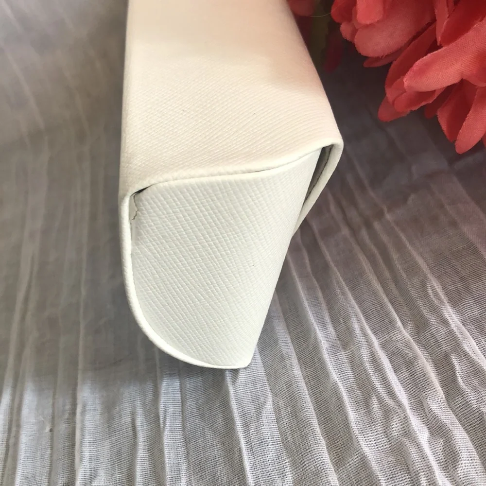 MICHAEL KORS white fold over snap sunglasses eyeglasses designer case